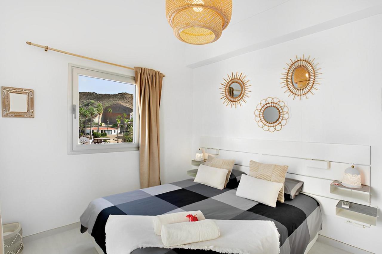 Dream Villa With Heated Pool, Rooftop & Ocean Views Mogán 外观 照片